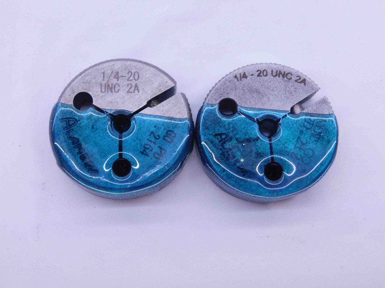 1/4 20 UNC 2A THREAD RING GAGES .25 .250 .2500 GO NO GO P.D.'S = .2164 & .2127 - DW4914BU