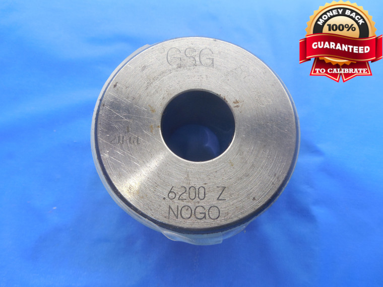 .6200 CLASS Z MASTER PLAIN BORE RING GAGE .6250 -.0050 UNDERSIZE 5/8 15.748 .620