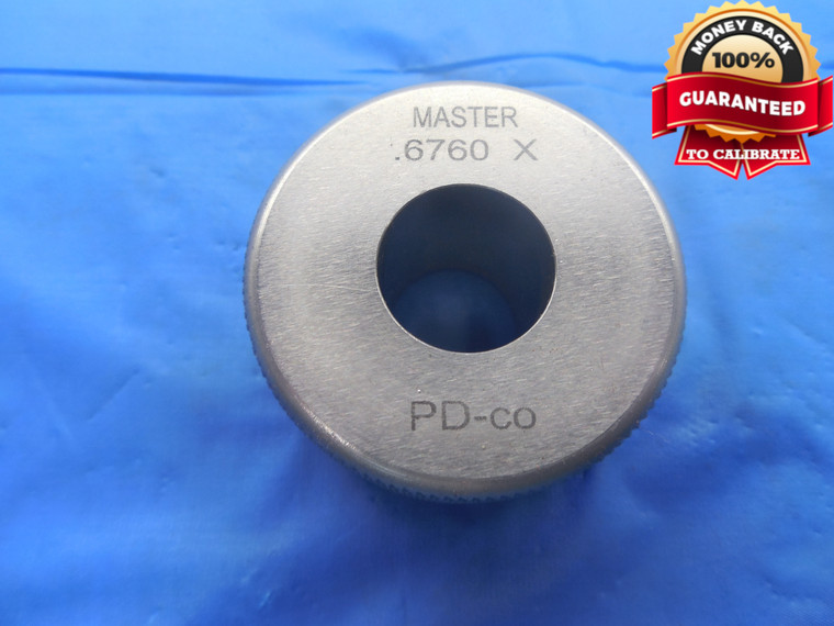.6760 CLASS X MASTER PLAIN BORE RING GAGE .6875 -.0115 UNDERSIZE 11/16 17.170 mm