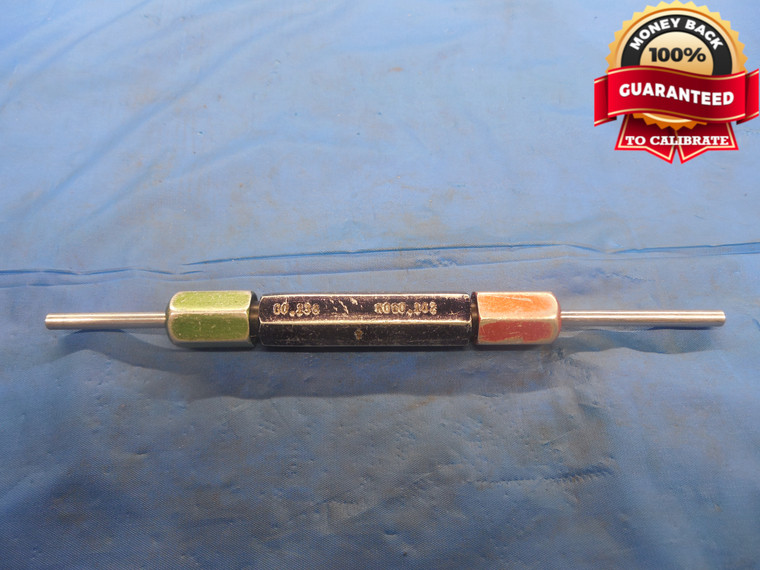 .1380 & .1420 CLASS Y PIN PLUG GAGE GO NO GO .1250 +.0130 OVERSIZE 1/8 .138 .142