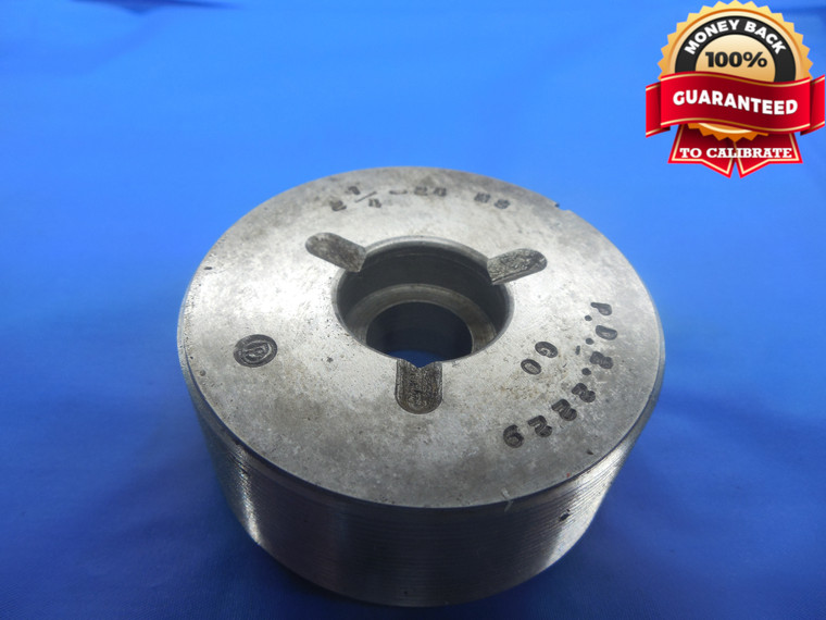 2 1/4 24 NS THREAD PLUG GAGE 2.25 GO ONLY P.D. = 2.2229 UNS 2 1/4"-24 INSPECTION - DW5749BU