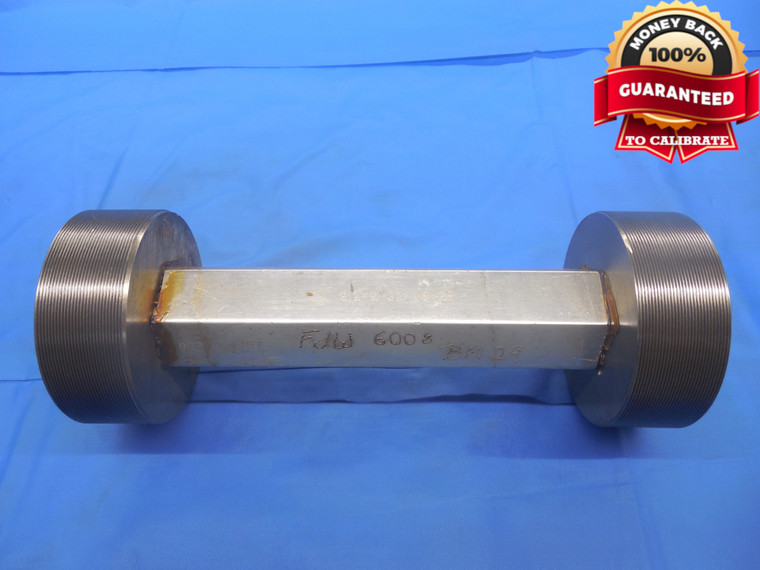 2 1/2 32 NS 2B THREAD PLUG GAGE 2.5 GO NO GO P.D.'S = 2.4797 & 2.4853 UNS-2B - DW5806RD