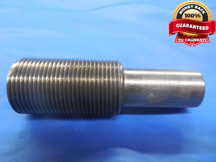 7/8 18 NS 2A SET THREAD PLUG GAGE .875 NO GO ONLY P.D. = .8326 UNS-2A CHECK - DW6043BU