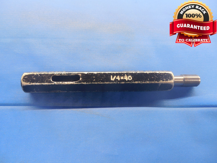 1/4 40 THREAD PLUG GAGE .25 NO GO ONLY P.D. = .2331 1/4"-40 INSPECTION CHECK - DW6072BU