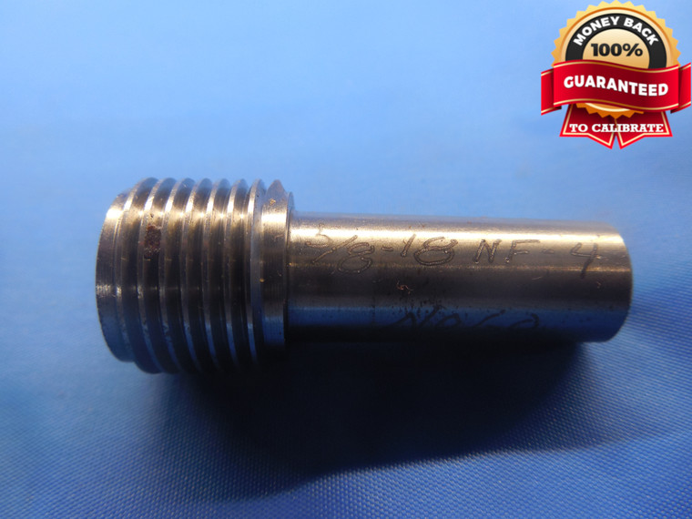 5/8 18 NF 4 THREAD PLUG GAGE .625 NO GO ONLY P.D. = .5904 UNF-4 5/8"-18 CHECK - DW6090BU