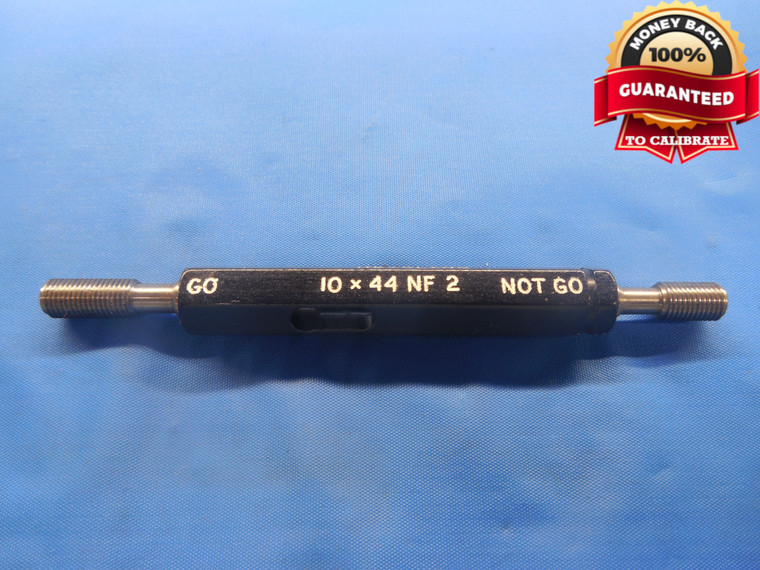 10 44 NF 2 THREAD PLUG GAGE #10 .190 GO NO GO P.D.'S = .1752 & .1775 UNF-2 CHECK - DW6113BU