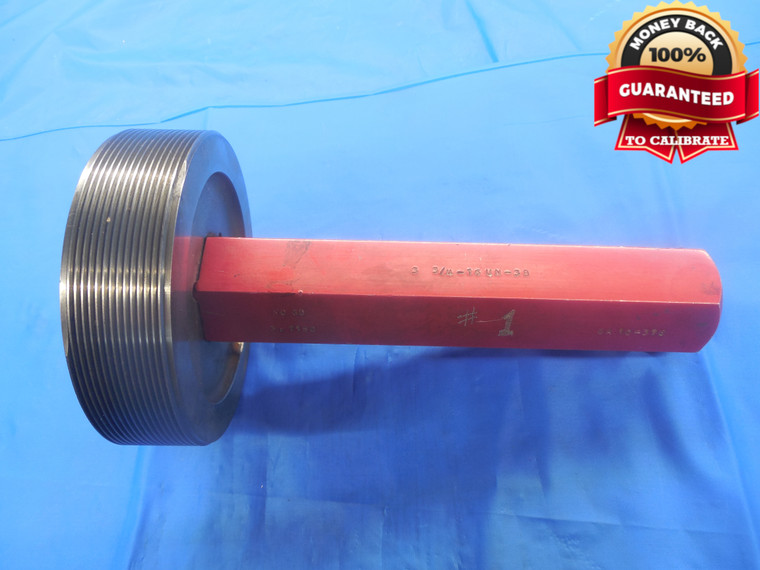 3 3/4 16 UN 3B THREAD PLUG GAGE 3.75 NO GO ONLY P.D. = 3.7150 N-3B INSPECTION - DW6291RD