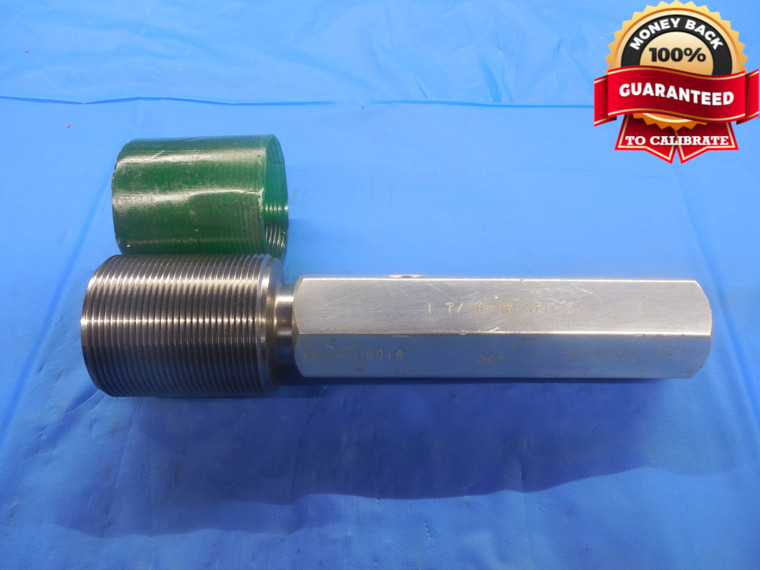 1 7/16 18 NEF 3A SET THREAD PLUG GAGE 1.4375 GO ONLY P.D. = 1.4014 UNEF-3A CHECK - DW6301RD