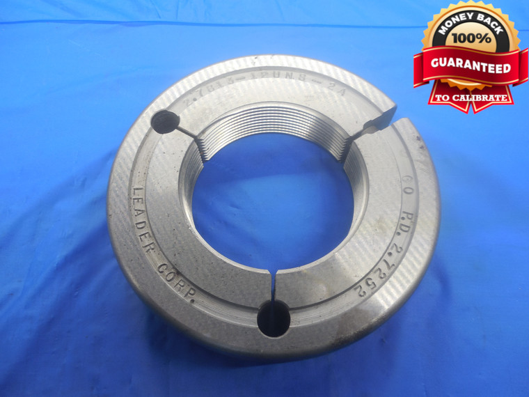 2.7813 12 UNS 2A THREAD RING GAGE GO ONLY P.D. = 2.7252 NS-2A INSPECTION CHECK - DW6328RD
