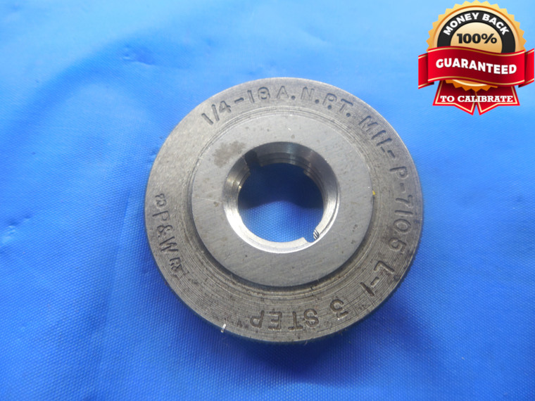 1/4 18 ANPT L1 3 STEP PIPE THREAD RING GAGE .25 1/4"-16 INSPECTION CHECK - DW6340RD