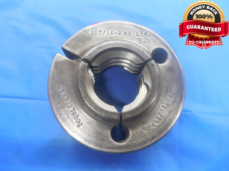 1 7/16 4 NS 3A DOUBLE LEAD THREAD RING GAGE 1.4375 4.0 GO ONLY P.D. = 1.2751 - DW6367RD