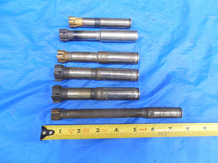 LOT OF KOMET DIHART MONOMAX  COOLANT THRU REAMERS & SHAFTS 5/8 & 3/4 ARBORS