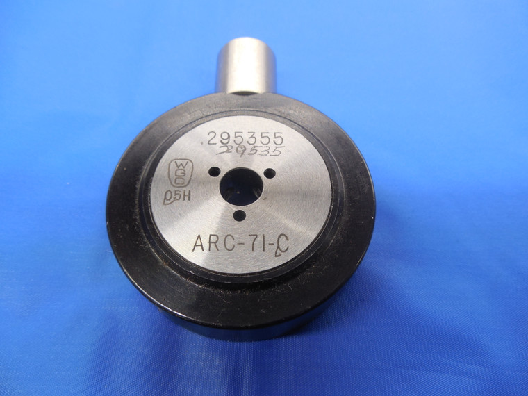 WGC .29535 " DIAMETER AIR RING GAGE BORE ARC-71-C FOR WESTERN GAGE COMPARATOR