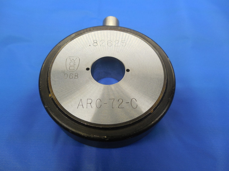 WGC .82625 " DIAMETER AIR RING GAGE BORE ARC-72-C FOR WESTERN GAGE COMPARATOR