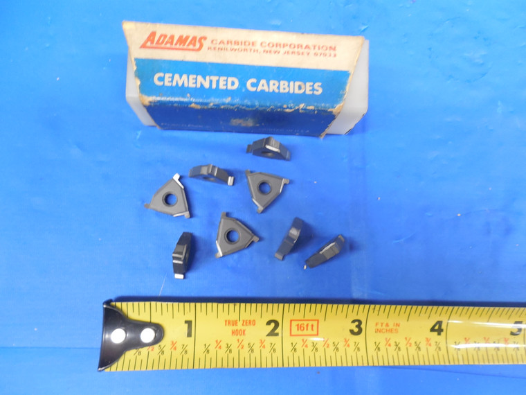 8pcs NEW 1/16" WIDE LAYDOWN GROOVING INSERT 1/8" THICK X 1/2" INNER CIRCLE