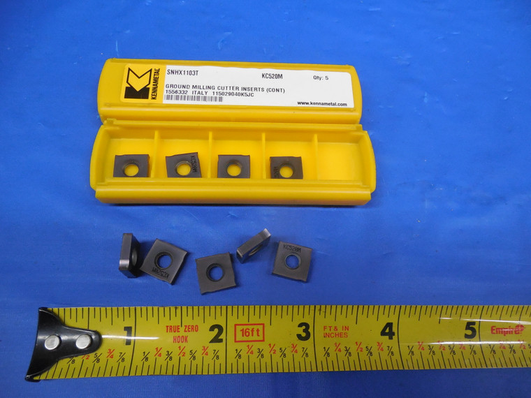 9pcs NEW Kennametal SNHX 1103T KC520M CARBIDE GROUND MILLING INSERT