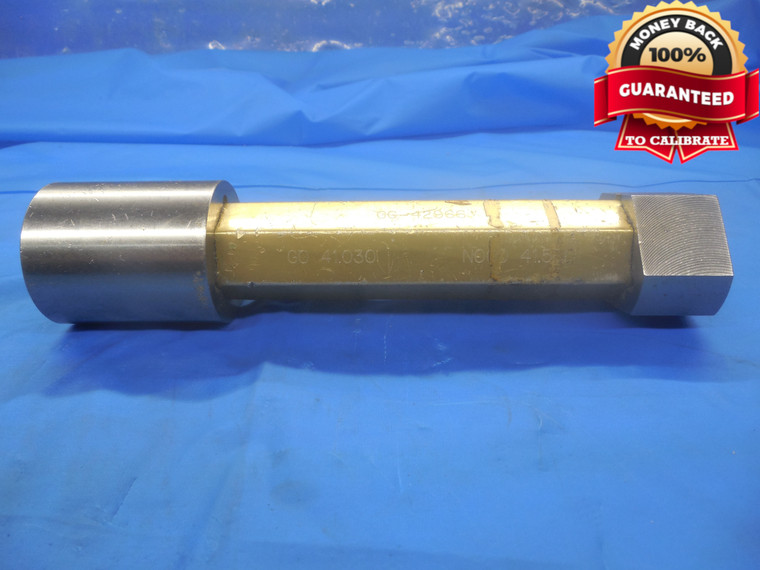 41.030 & 41.530 METRIC PIN PLUG GAGE GO NO GO 41.000 +.030 OVERSIZE 41 mm 1.6154