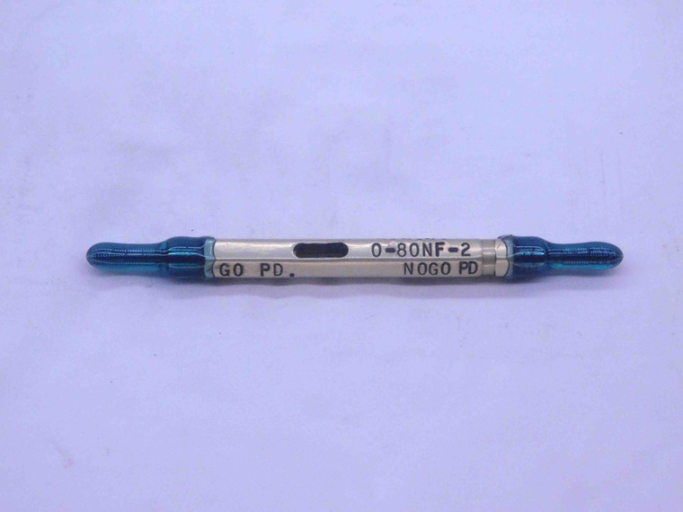 0 80 NF 2 SET THREAD PLUG GAGE #0 .060 .0600 GO NO GO P.D.'S = .0519 & .0502 - DW6884BU