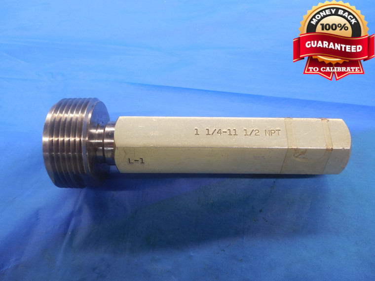 1 1/4 11 1/2 NPT L1 PIPE THREAD PLUG GAGE 1.25 1.250 1.2500 N.P.T. NATIONAL - DW7043BU