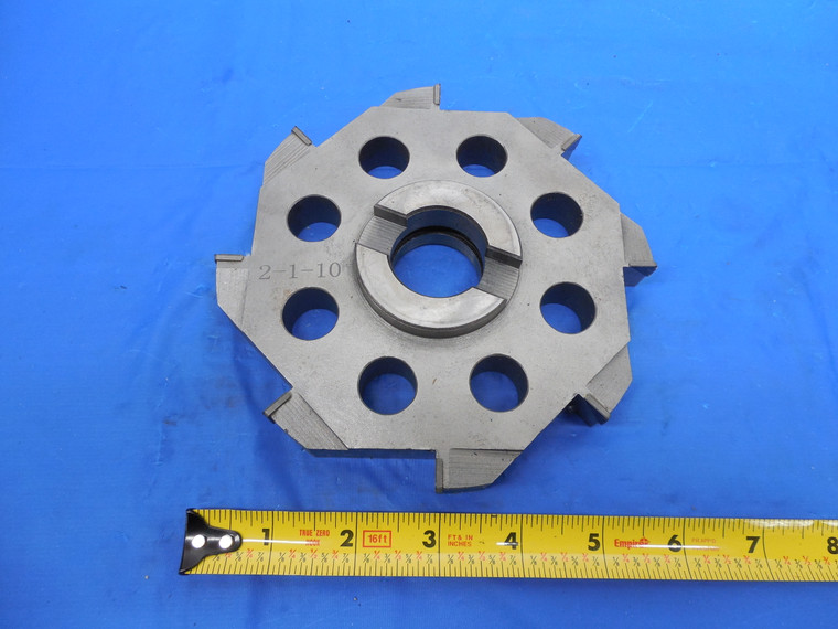 6" DIAMETER BACK SPOT FACE CUTTER 1-1/4" PILOT 9/16" KEY 8 FLUTE BRIDGEPORT MILL