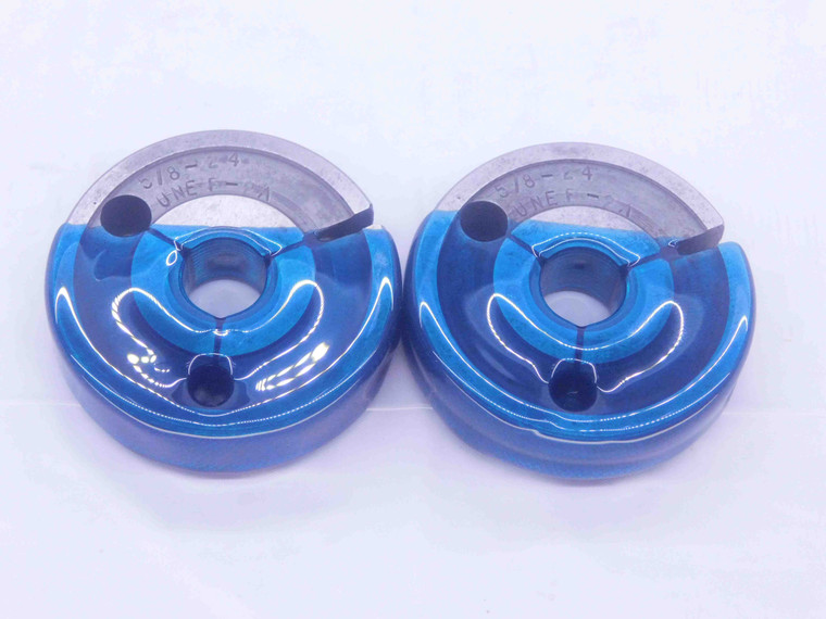 5/8 24 UNEF 2A THREAD RING GAGES .625 .6250 GO NO GO P.D.'S = .5967 & .5927 - DW7192BU 5/8 24 UNEF 2A THREAD RING GAGES .625 .6250 GO NO GO P.D.'S = .5967 & .5927 - DW7192BU
