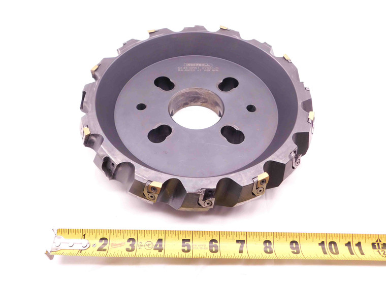 INGERSOLL 10" O.D. FACE MILL 6X4S10R51 07051-D 2 1/2 PILOT HOLDS 16 INSERTS 10.0