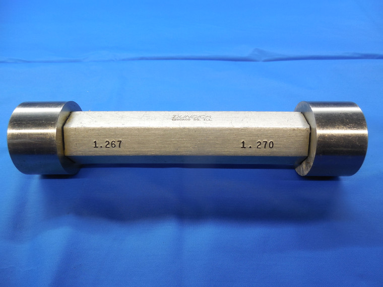 1.2670 & 1.2700 PIN PLUG GAGE GO NO GO 1.2813 -.0143 UNDERSIZE 1 9/32 32.182 mm