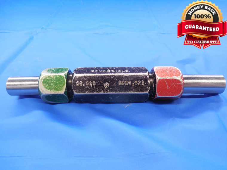 .6150 & .6230 CL Y PIN PLUG GAGE GO NO GO .6250 -.0100 UNDERSIZE 5/8 .615 .623