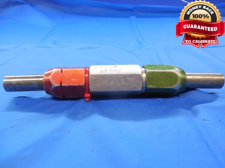 .5390 & .5450 PIN PLUG GAGE GO NO GO .5313 +.0077 OVERSIZE 17/32 13.843 mm .539