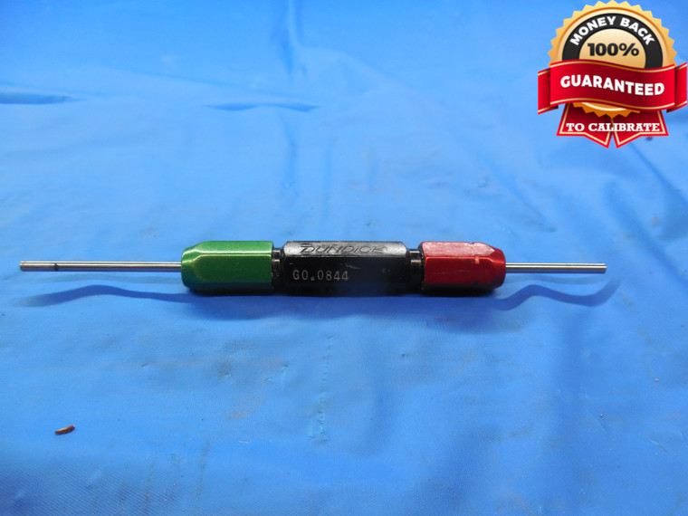 .0844 & .0873 CL Z PIN PLUG GAGE GO NO GO .0938 -.0094 UNDERSIZE 3/32 2.144 mm