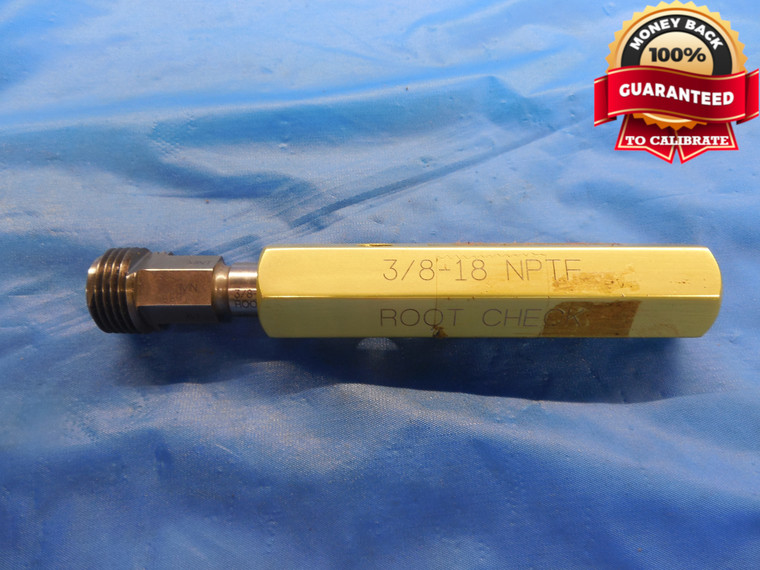 3/8 18 NPTF ROOT CHECK PIPE THREAD PLUG GAGE .375 3/8"-18 6-STEP DRYSEAL - DW7857BU