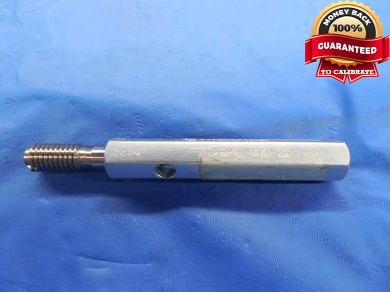 3/8 16 UNC 2B OR 3B VERMONT THREAD PLUG GAGE .375 GO ONLY P.D. = .3344 NC-2B - DW7884BU