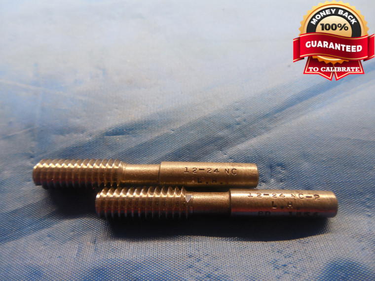 12 24 NC 2 LEFT HAND SET THREAD PLUG GAGE #12 .216 GO NO GO PD'S = .1889 & .1856 - DW8044BU