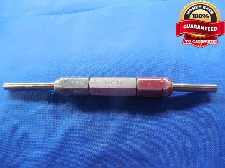.1700 & .1720 CLASS Z PIN PLUG GAGE GO NO GO .1563 +.0137 OVERSIZE 5/32 4.318 mm