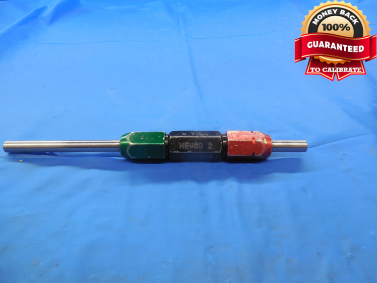 .2510 & .2560 CLASS X PIN PLUG GAGE GO NO GO .2500 +.0010 OVERSIZE 1/4 6.375 mm