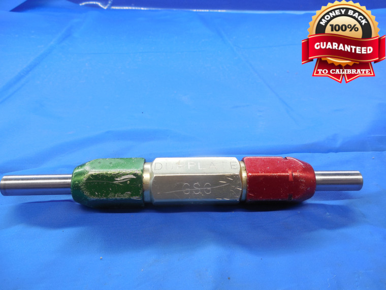 .3200 & .3240 CL XX PIN PLUG GAGE GO NO GO .3125 +.0075 OVERSIZE 5/16 8.128 mm