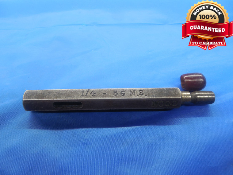 1/4 56 NS THREAD PLUG GAGE .25 NO GO ONLY P.D. = .2404 UNS INSPECTION CHECK - DW8071BU