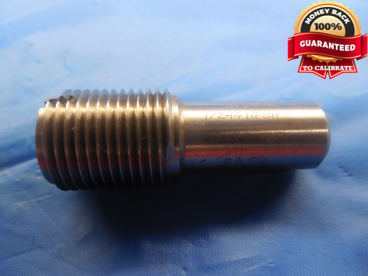 1/2 14 NPSH SPECIAL PIPE THREAD PLUG GAGE .5 GO ONLY P.D. = .7871 INSPECTION - DW8080BU