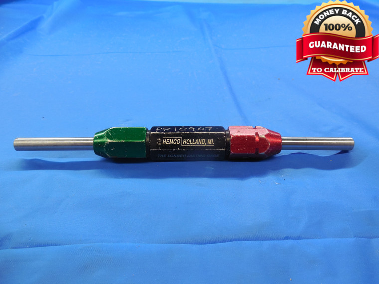 .2540 & .2570 CLASS X PIN PLUG GAGE GO NO GO .2500 +.0040 OVERSIZE 1/4 6.452 mm