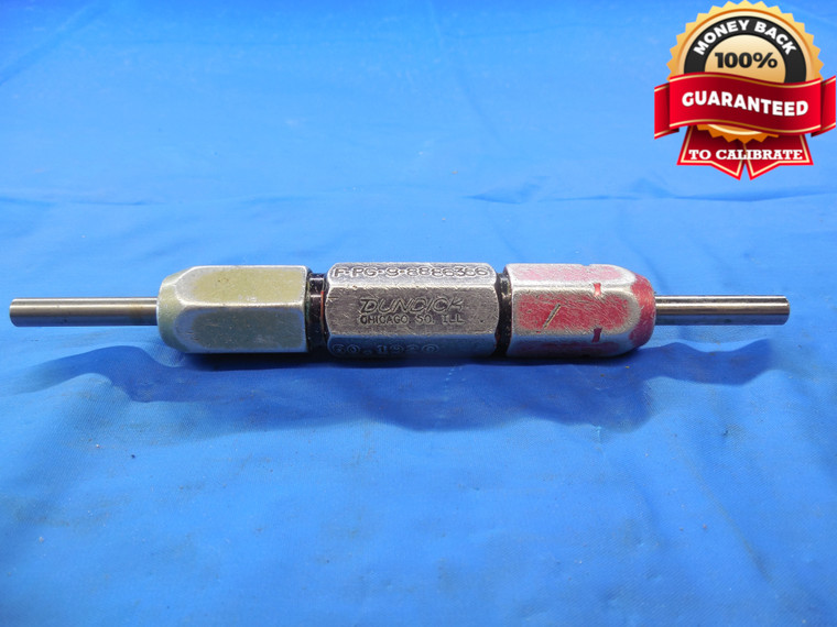 .1920 & .2050 CLASS Z PIN PLUG GAGE GO NO GO .1875 +.0045 OVERSIZE 3/16 4.877 mm