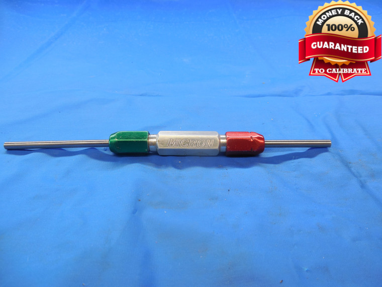 .128 & .134 CLASS X PIN PLUG GAGE GO NO GO .1250 +.0030 OVERSIZE 1/8 3.251 mm