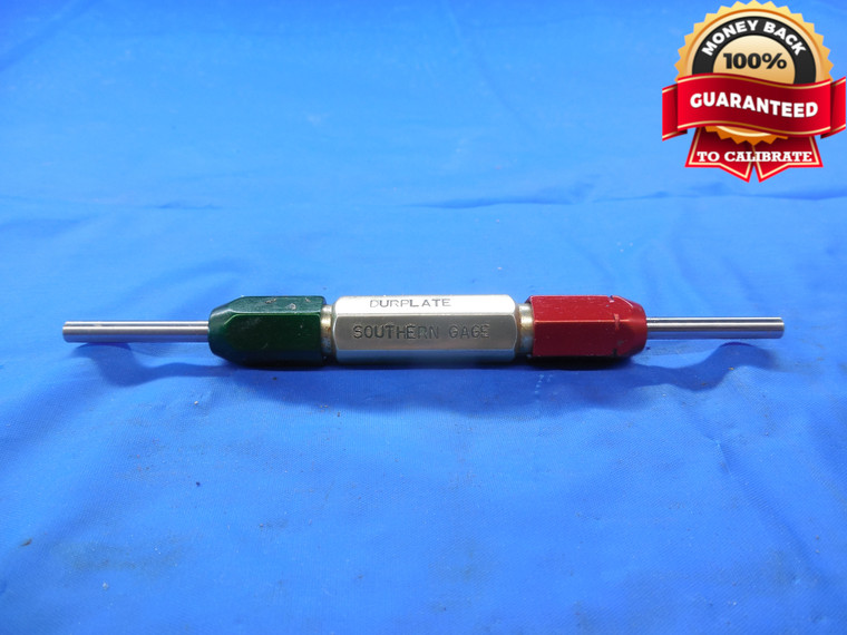 .1350 & .1390 CLASS XX PIN PLUG GAGE GO NO GO .1250 +.0100 OVERSIZE 1/8 3.429 mm