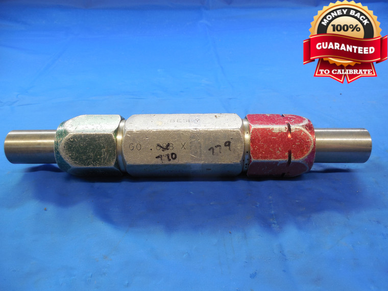 .7700 & .7790 PIN PLUG GAGE GO NO GO .7813 -.0113 25/32 19.787 mm .770 .909