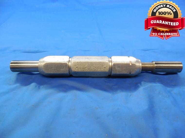 .5000 & .5005 CLASS Z PIN PLUG GAGE GO NO GO ONSIZE 1/2 12.713 mm .5 .50 .500
