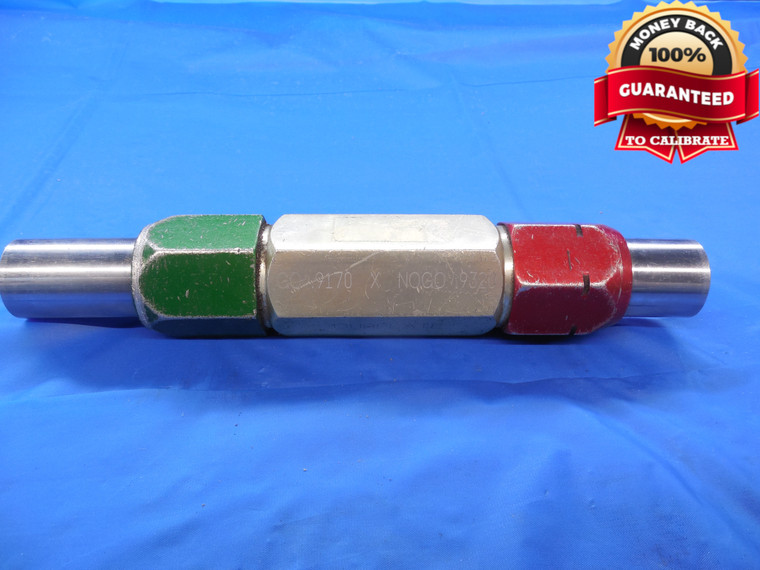 .9170 & .9320 CL X PIN PLUG GAGE GO NO GO .9063 +.0107 OVERSIZE 29/32 23.292 mm