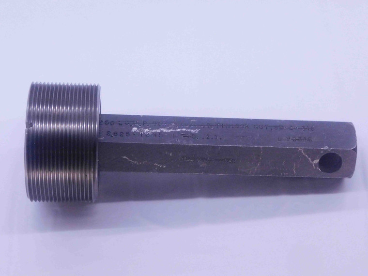 2 5/8 12 UN THREAD PLUG GAGE 2.625 GO ONLY P.D. = 2.5709 2B OR 3B INSPECTION - DW8150BU