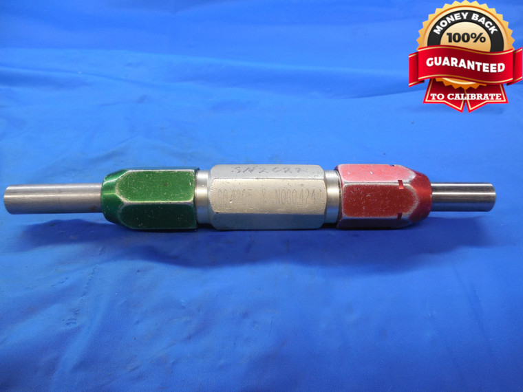 .4205 & .4244 CL Y PIN PLUG GAGE GO NO GO .4063 +.0142 OVERSIZE 13/32 10.780 mm