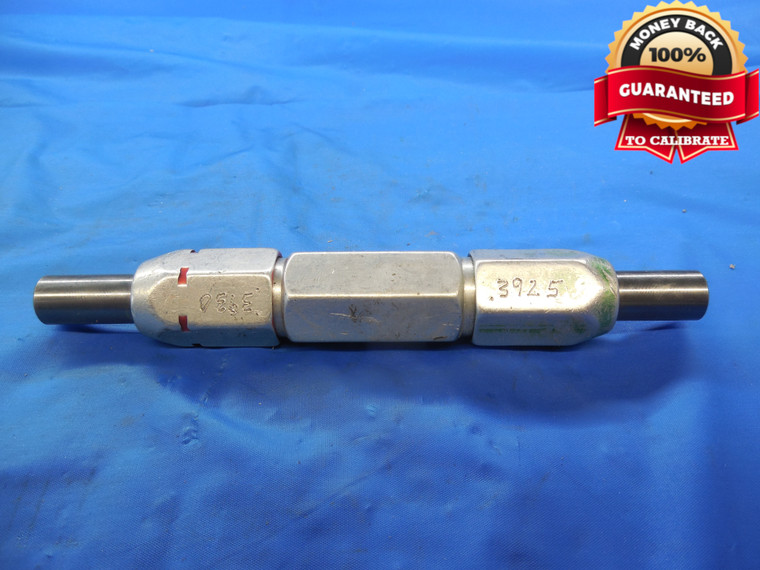 .3925 & .3930 PIN PLUG GAGE GO NO GO .4063 -.0138 UNDERSIZE 13/32 9.982 mm .393