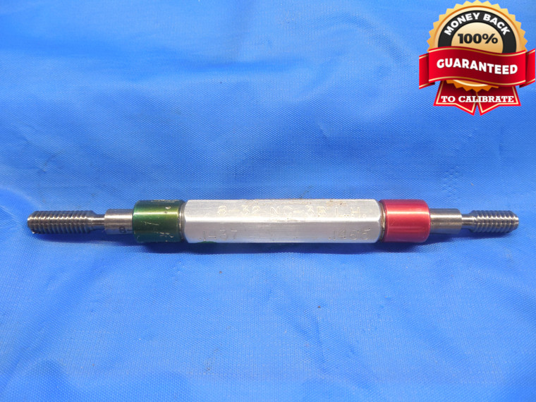 8 32 NC 3B LEFT HAND THREAD PLUG GAGE #8 .164 GO NO GO P.D.'S = .1437 & .1465 LH - DW8345BU