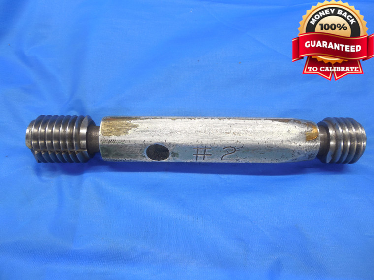 BUDGET 3/4 10 NC 5 THREAD PLUG GAGE .75 GO NO GO P.D.'S = .6855 & .6870 UNC-5 - DW8437BU